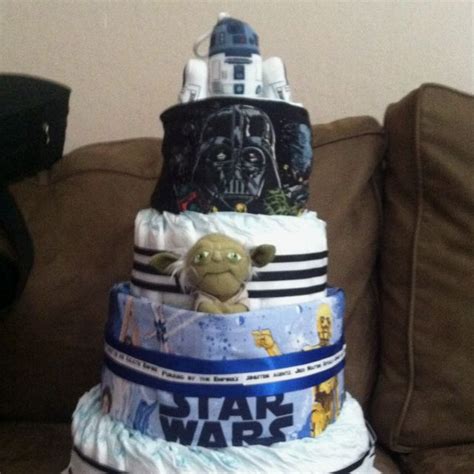 Star Wars Diaper Cake Box Of 80 Plus Diapers Pillow Case From Pottery