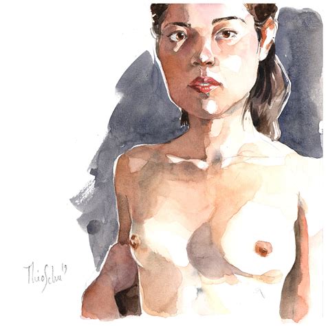 Theoschu Modèle vivant nu Nude drawing Illustrateur Lyon