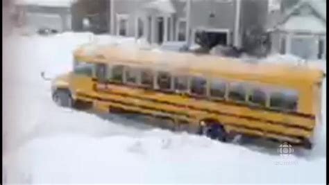 Bus Stuck In Snow Cbcca