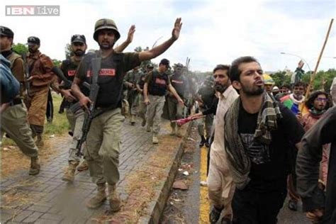 Pakistani Protesters Clash With Police Ptv Secured