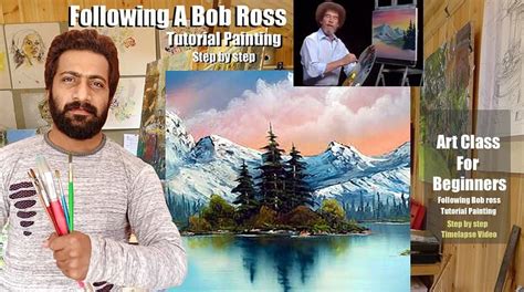 Following Bob Ross Painting Tutorial Bob Ross Tutorial Following Bob