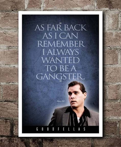 Goodfellas Gangster Quote Poster Etsy