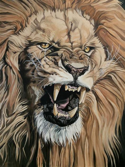 Jealous Roar Painting By Nathan Rhoads Saatchi Art