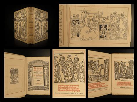 1887 Golden Legend Of The Cross Medieval Woodcut Illustrations Veldener