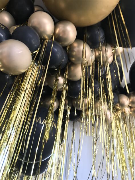 Black And Gold Balloons Black Gold Party Black And Gold Balloons