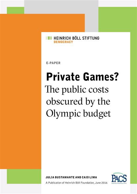 Brazil More Public Funds For The Olympics Heinrich Böll Stiftung