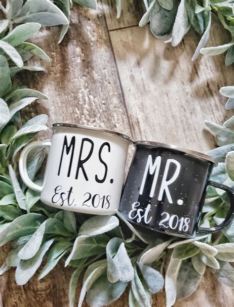 Match your stationery suite with custom printed envelopes! Mr and Mrs Mugs, Newlywed Gift, Wedding Gift, Bridal ...