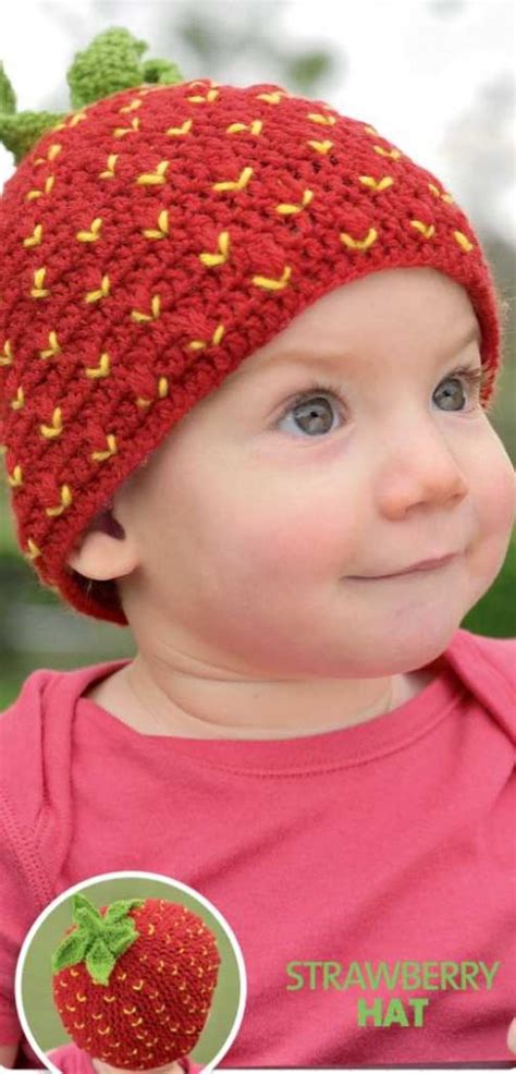 Free Crochet Pattern For A Strawberry Hat ⋆ Crochet Kingdom