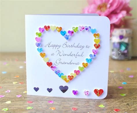 Love, love, love your cards! Grandma Birthday Card Handmade Personalised Birthday Card