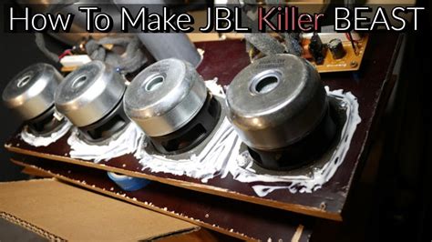 How To Make Bluetooth Portable Speaker Jbl Killer Beast Diy Youtube