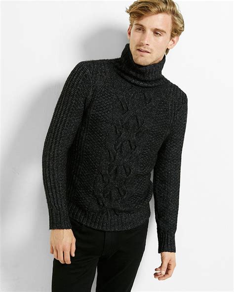 Whatever you're shopping for, we've got it. Lyst - Express Chunky Cable Knit Turtleneck Sweater in ...