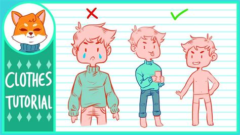How To Draw Clothes Tutorial Youtube