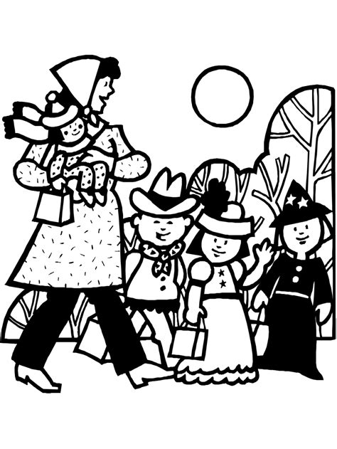 Download Costumes Coloring Page | Printable Halloween Coloring ...