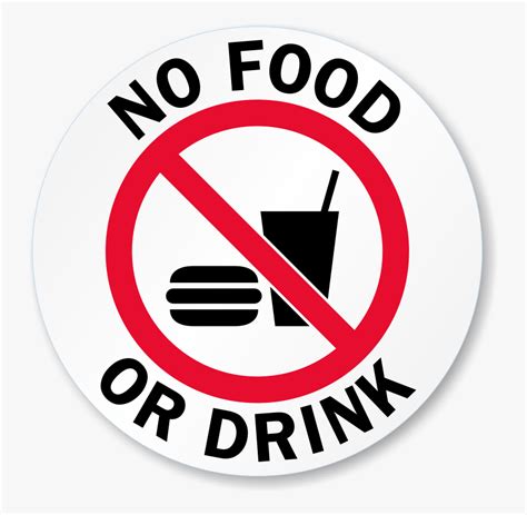 No Food Or Drink Glass Door Decal Signs Sku Food And Drinks Allowed