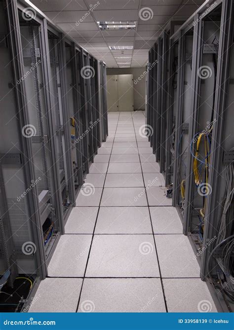 Old Data Center Racks Lineups Stock Image Image Of Network Matrix