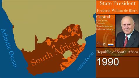 The History Of Modern South Africa Every Year Youtube
