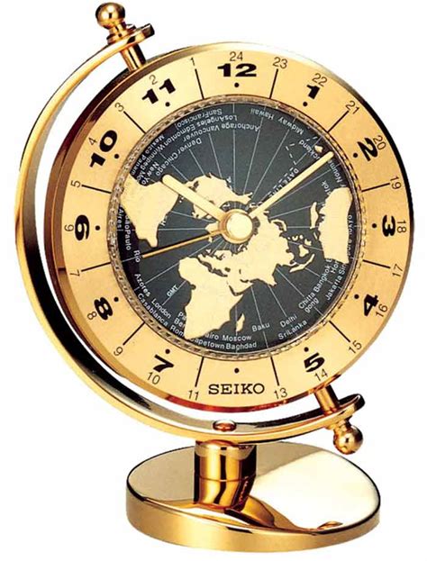 Seiko Qhg106glh World Time Clock The Clock Depot