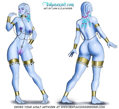 Rule 34 2021 Alien Big Breasts Blue Nipples Blue Skin Braided Hair Claymore Artist Female