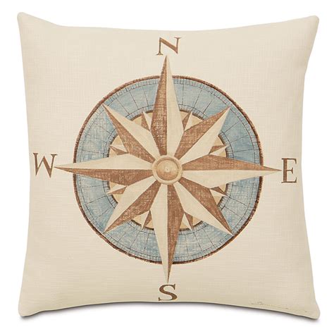 Eastern Accents Nautical Captains Compass Throw Pillow And Reviews Wayfair