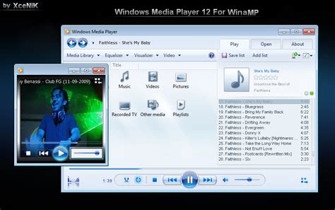 Free Windows Media Player 12 Basic Skin For Winamp