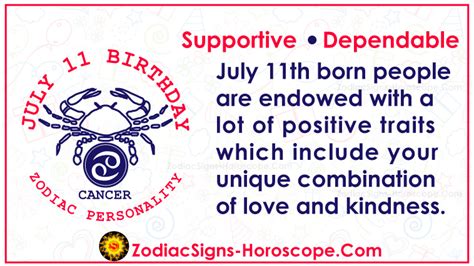 July 11 Zodiac Cancer Horoscope Birthday Personality And Lucky Things