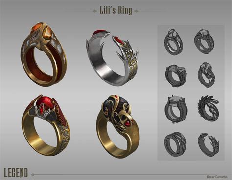 Artstation Lilis Ring Oscar Camacho Fantasy Rings Magic Magic Ring