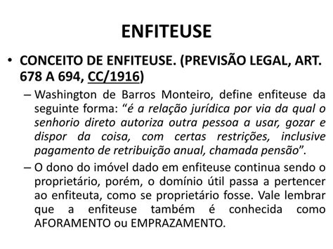 Na Enfiteuse Como São Chamadas As Partes Envolvidas