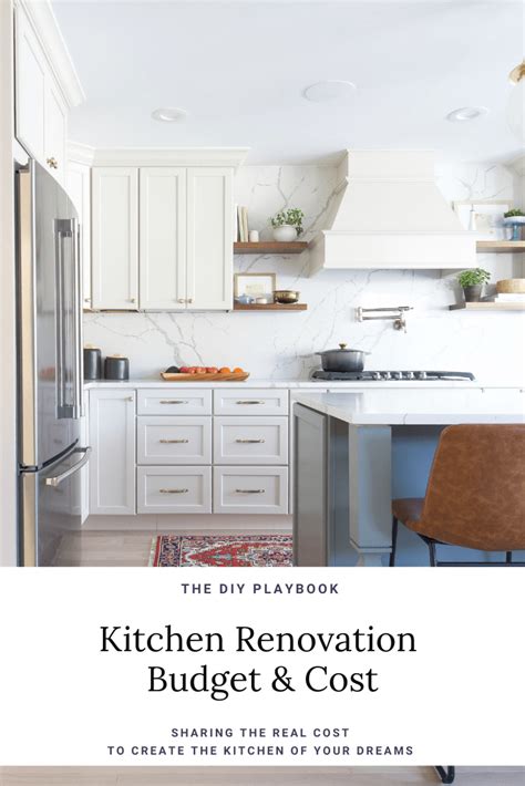 kitchen renovation budget cost breakdown  diy playbook