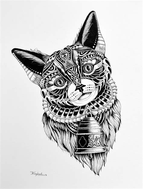 It lacks some key features, like touch controls and pen tilt functionality, but a fantastic color gamut. Cat 2 by artist Kushal Kumar | pen Drawings on Paper