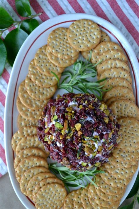 Holiday Cheese Ball With Cranberries Blue Cheese Bungalow Recipe