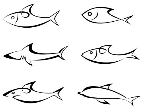 Fish Icon Vector Photos