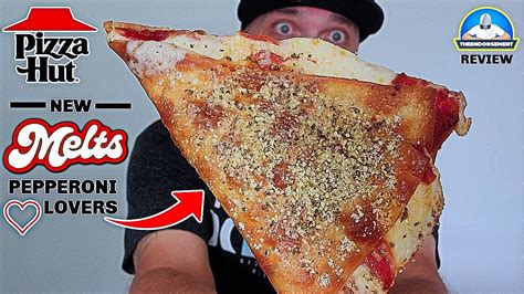 Pizza Hut Melts Review Pepperoni Lover S Melt Theendorsement Youtube
