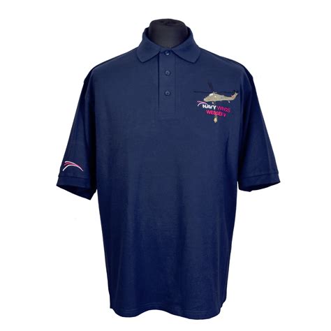 Aviation Icons Polo Shirt Choice Of Classic Aircraft Navy Wings