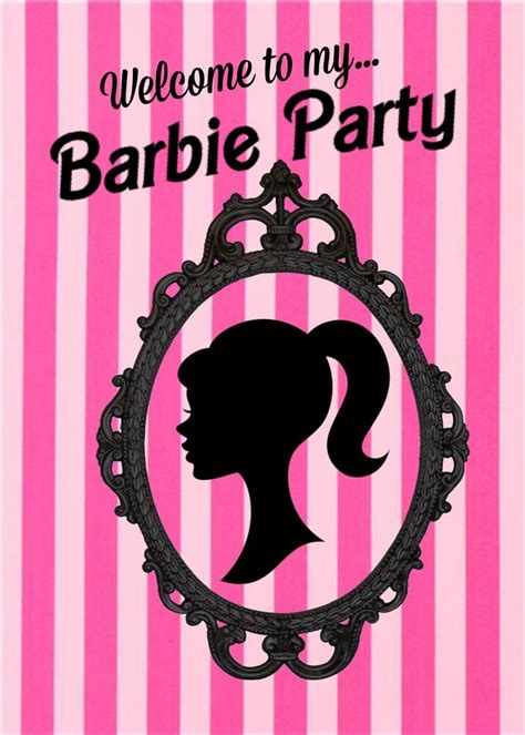Barbie Birthday Backdrop Expedited Super Fast Shipping Included In Cost Barbie Birthday Mirror