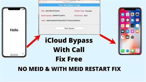 Free ICloud Bypass With Call Fix Tool For IPhones MEID And No MEID