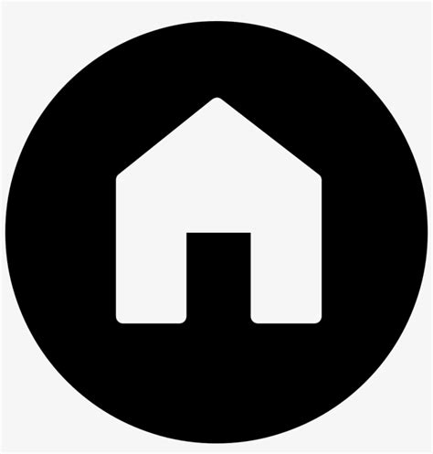 Png File Svg Home Icon Black Circle Transparent Png 980x980 Free