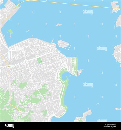 Downtown Vector Map Of Rio De Janeiro Brazil This Printable Map Of