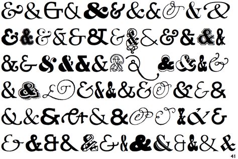 Fontscape Home Symbols Ampersands
