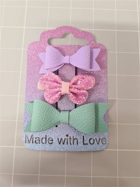 Bow Holder Made With Love Digital File Compatible With Cricut Etsy