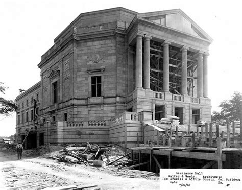 Severance Hall Under Construction July 1930 Walker And Weeks