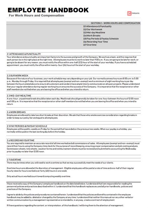 Keep your company's employee handbook relevant by including content that's tailored. Employee Handbook Template & Sample (Word | PDF)