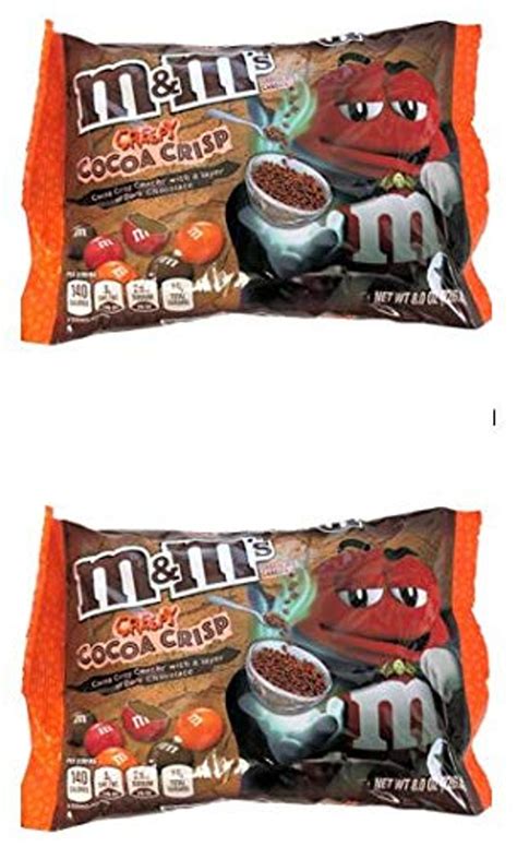 Two Mandms Creepy Cocoa Crisp Dark Chocolate Candy 8oz Bag