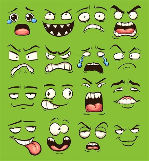 Sale Funny Cartoon Faces In Stock