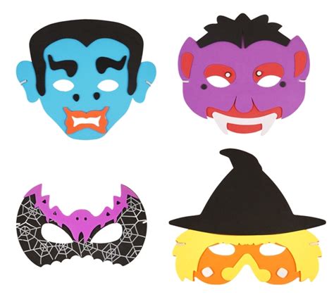 Halloween Assorted Masks Pack Of 4 Novelties Parties Direct Ltd