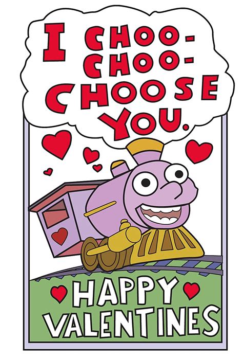 I Choo Choo Choose You Funny Valentines Card For Himher The Simpsons