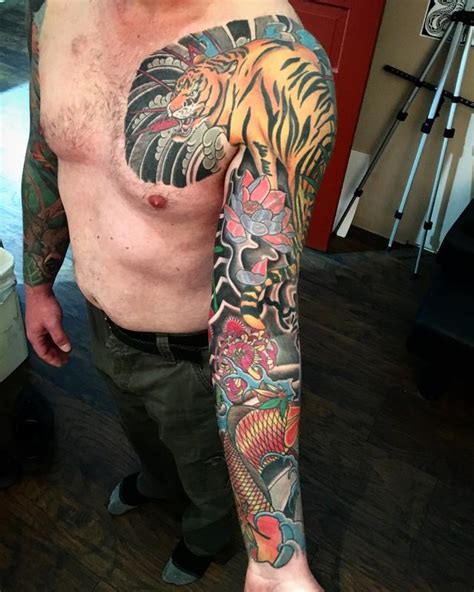Asian Color Sleeve By Joshua Nordstrom Tattoos