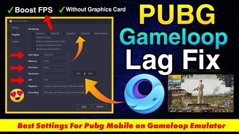 Pubg Gameloop Best Settings For Pc Gameloop Lag Fix And 60fps Boost For