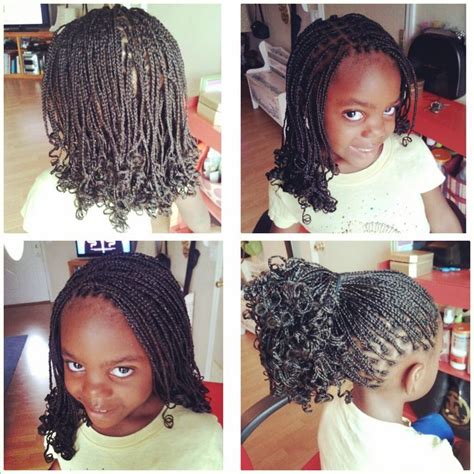 Small curly box braids. | Kids hairstyles, Baby girl ...