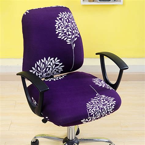 Smiry stretch jacquard office chair seat covers. Office Chair Covers Comfortable Seat Slipcovers Computer ...