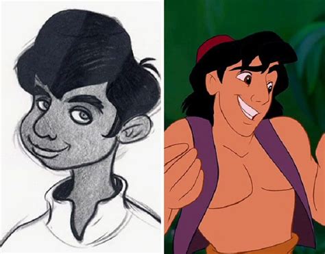 Así Se Veían Estos 15 Personajes De Disney En Sus Primeros Bocetos